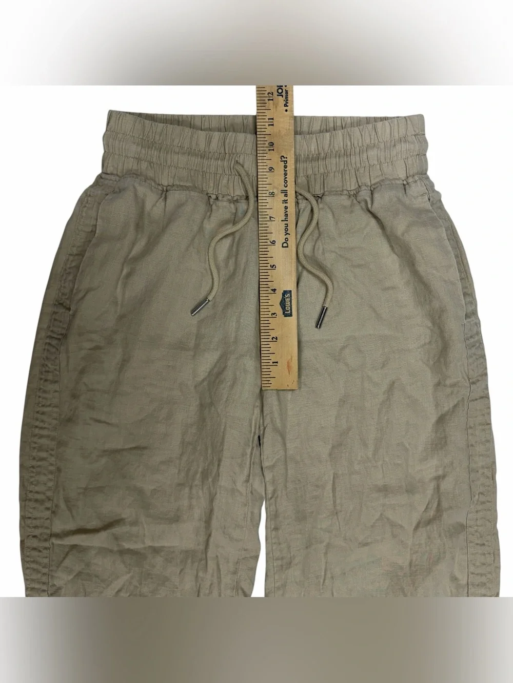 Quince 100% European Linen Wide Leg Pants Driftwood Womens XS Coastal Lagenlook
